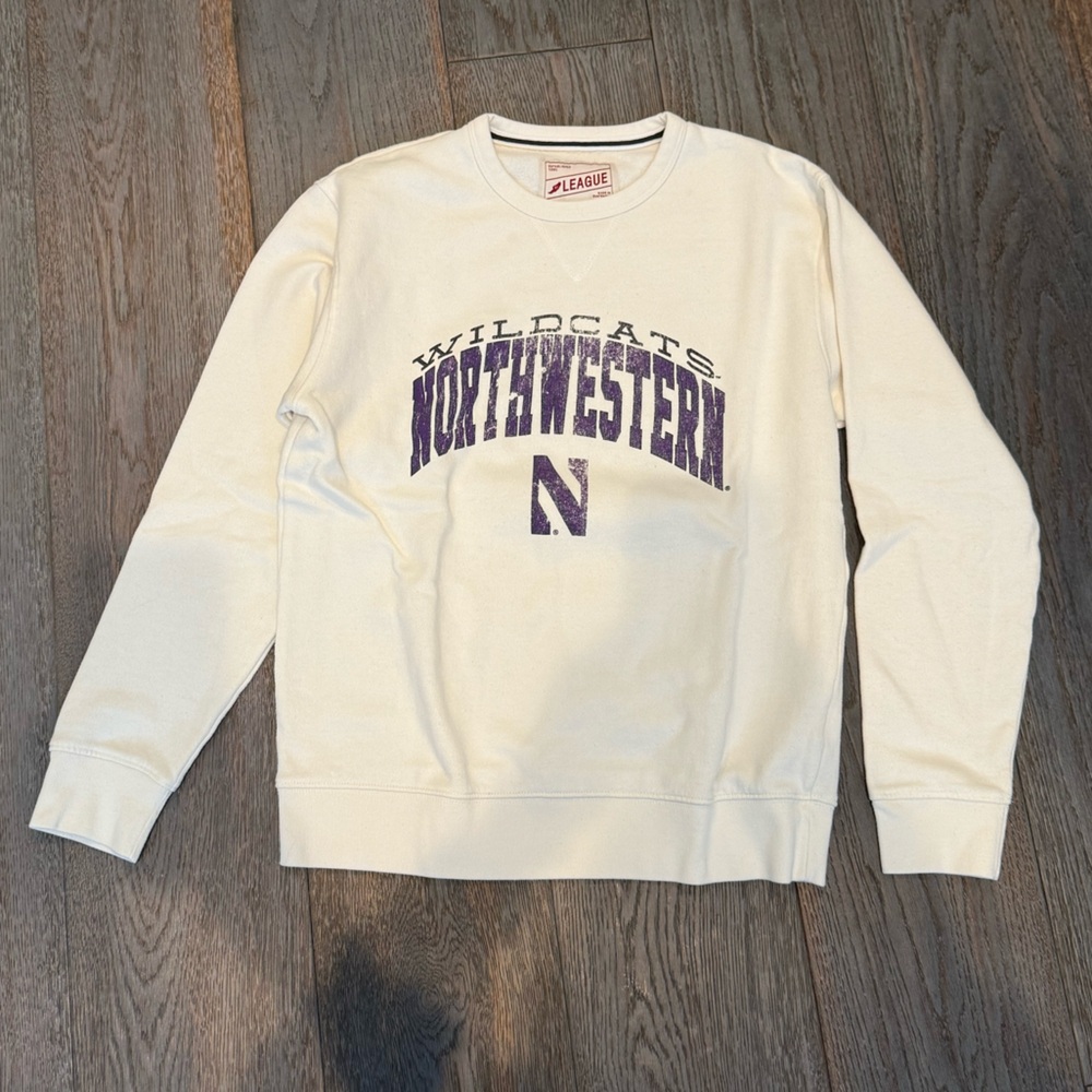 White Northwestern Crewneck Sweatshirt